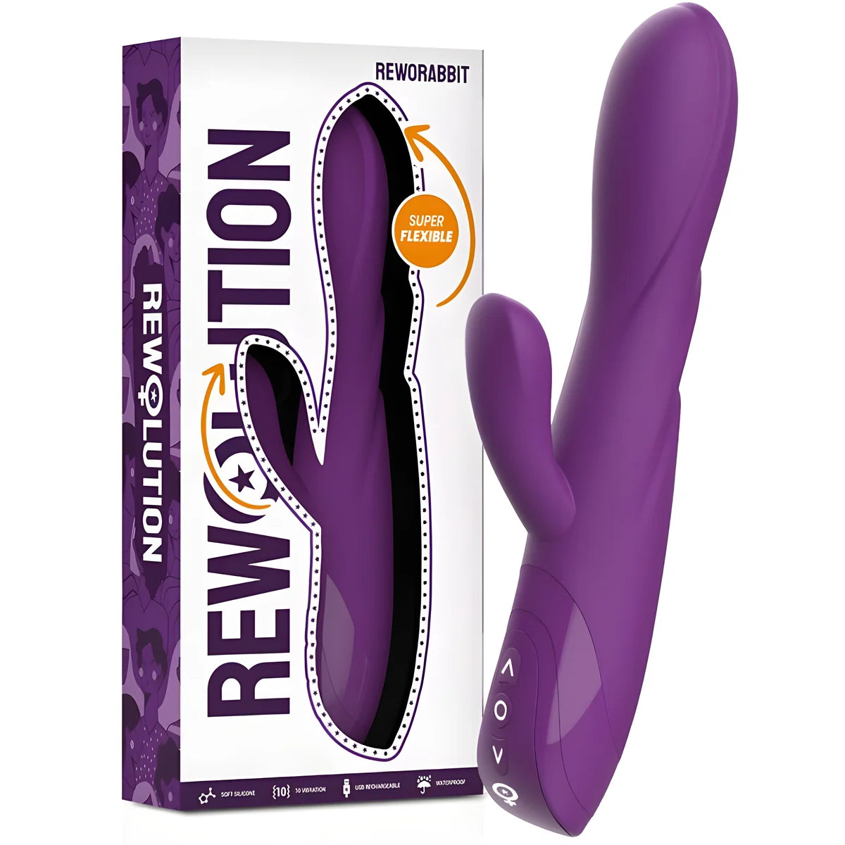 rewolution reworabbit vibrateur flexible avec lapin