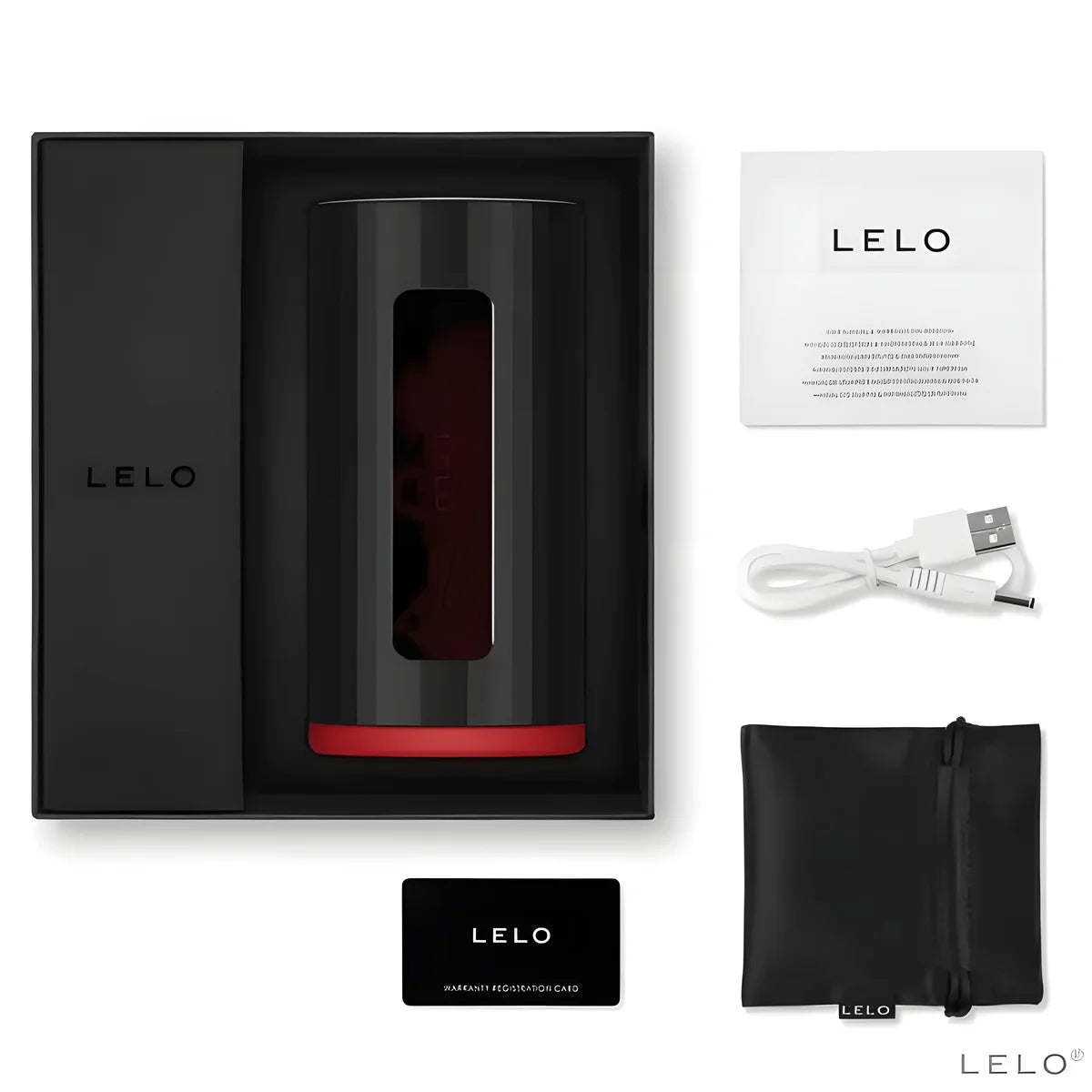 lelo masturbateur f1s v2 avec technologie sdk rouge noir