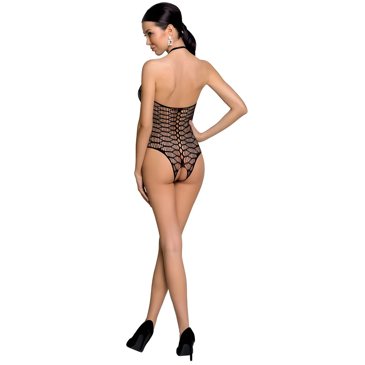 passion femme bs087 bodystocking noir taille unique
