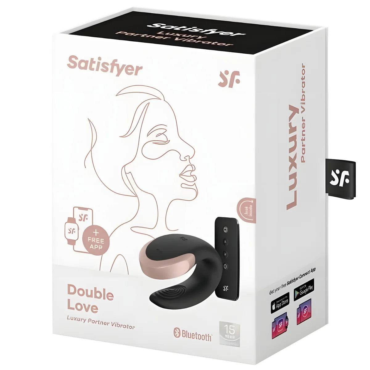 satisfyer vibrateur double love luxury partner noir