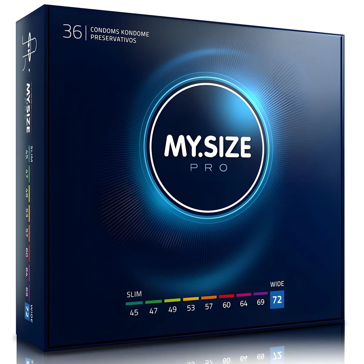 my size pro preservatifs 72 mm 36 unites