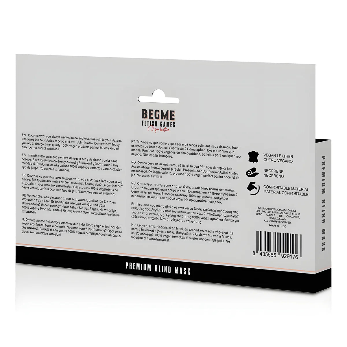 begme black edition masque aveugle premium