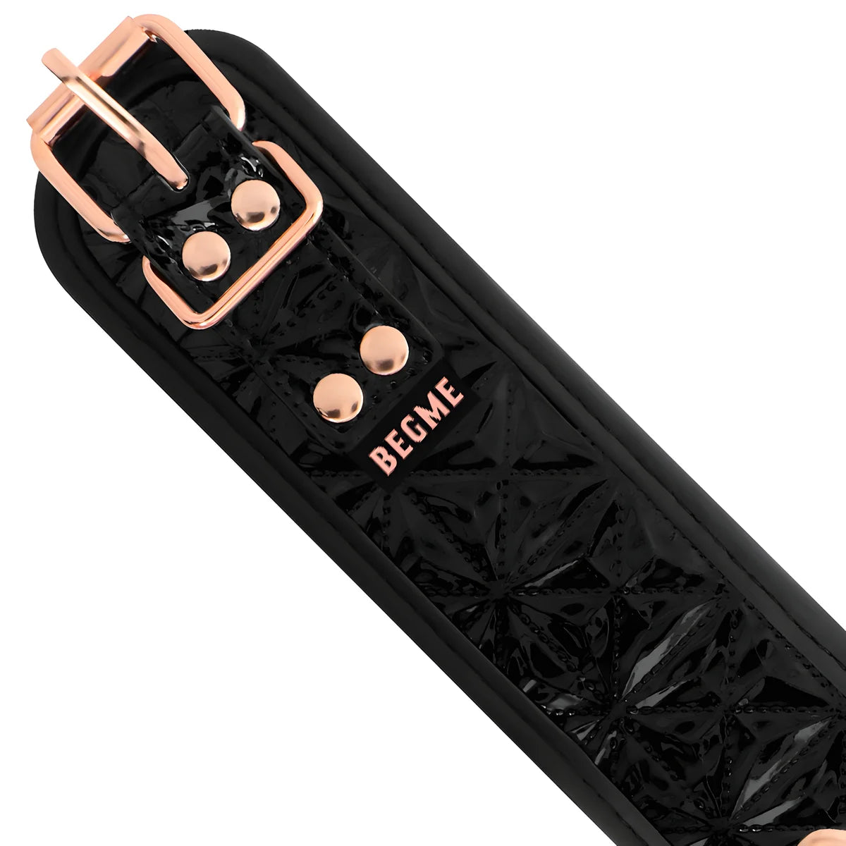 begme black edition premium collier en cuir vegan