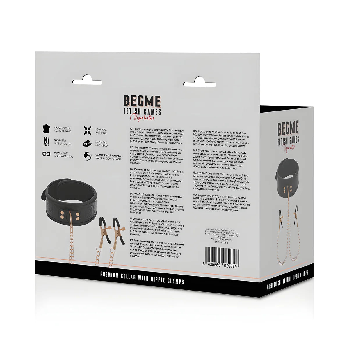 begme black edition collier begme black edition avec pinces a metons