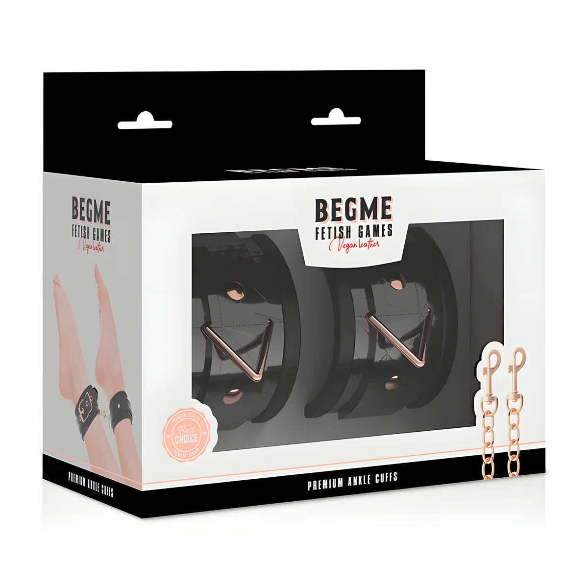 begme black edition premium menottes pour chevilles
