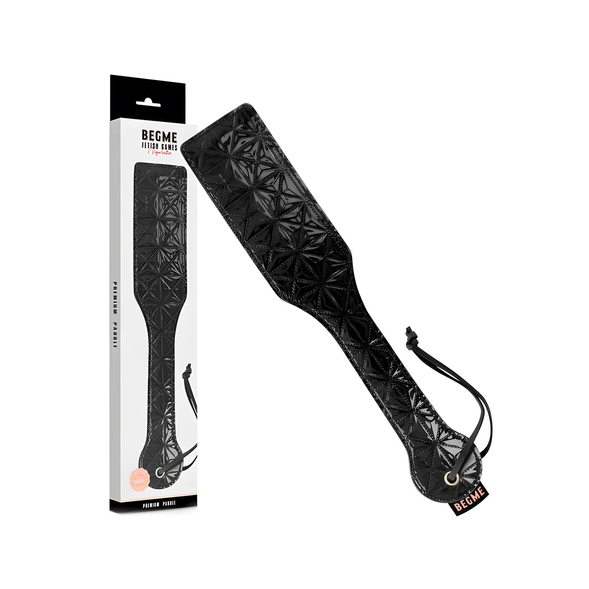 begme paddle en cuir vegetalien edition noire