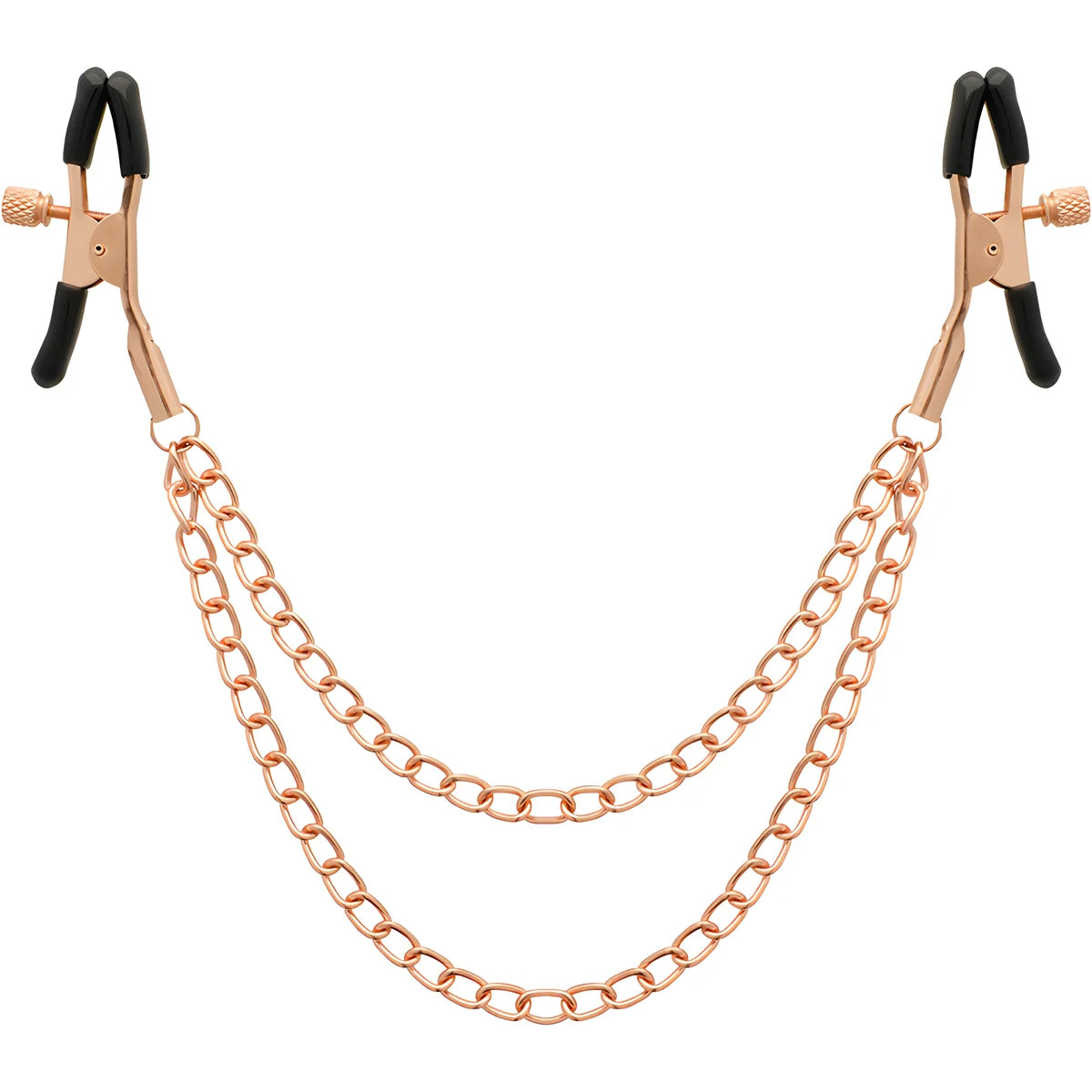 begme black edition premium pinces a tetons avec chaine