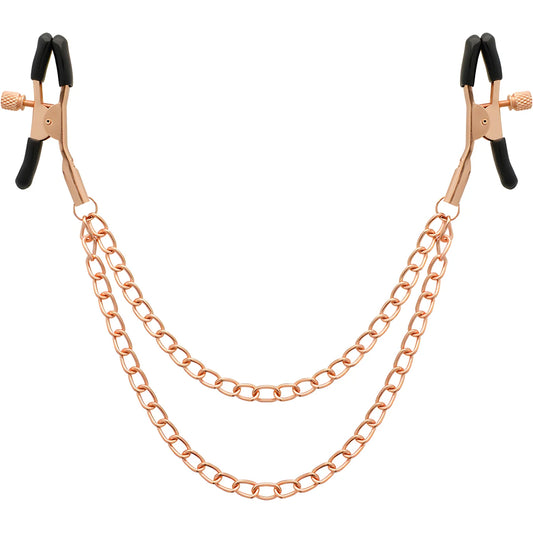 begme black edition premium pinces a tetons avec chaine