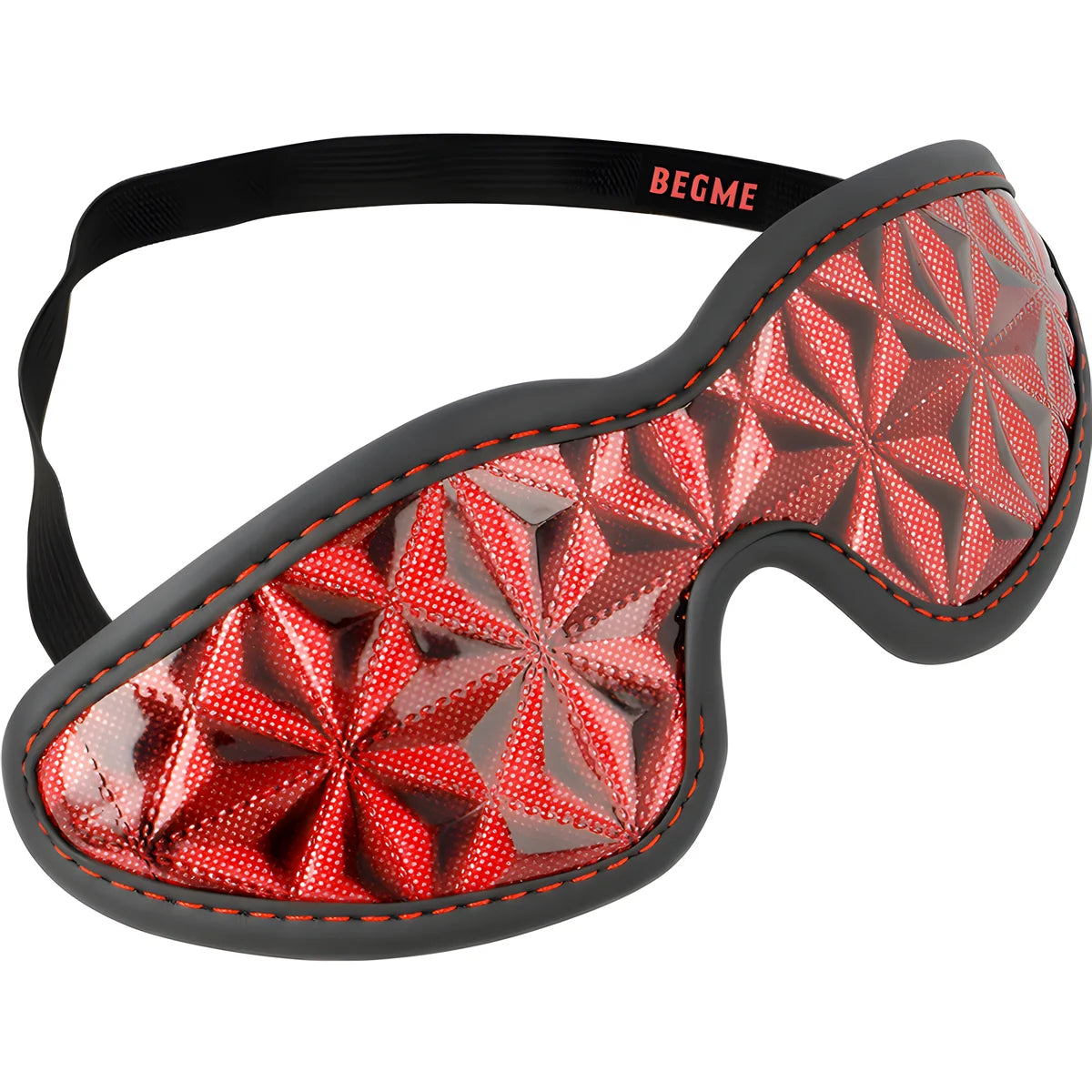 begme masque aveugle premium edition rouge avec doublure en neoprene