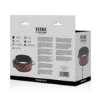 begme collier en cuir vegan premium edition rouge avec doublure en neoprene