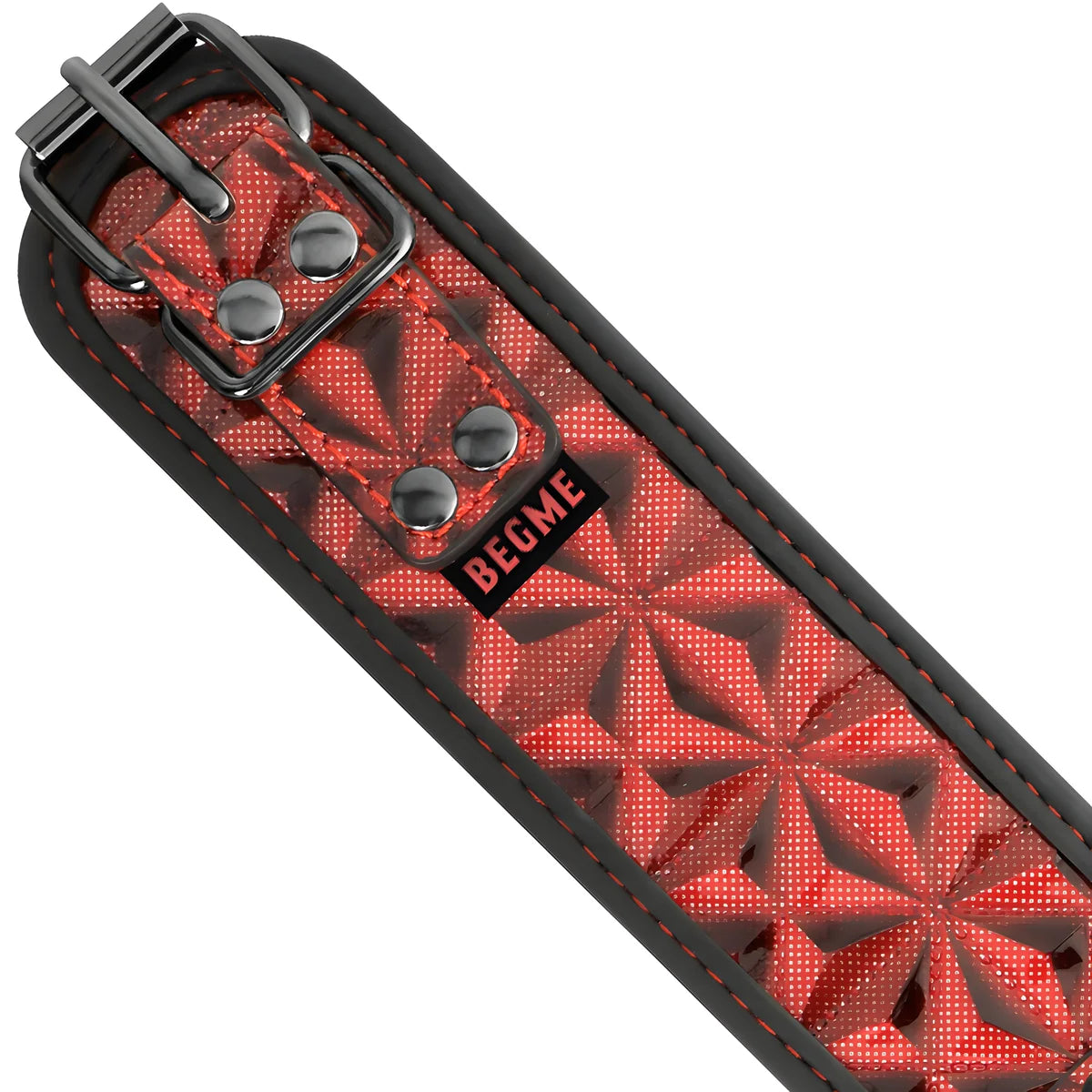 begme collier edition rouge avec pinces telemon avec doublure en neoprene