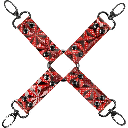 begme cravate de porc en cuir vegan premium edition rouge