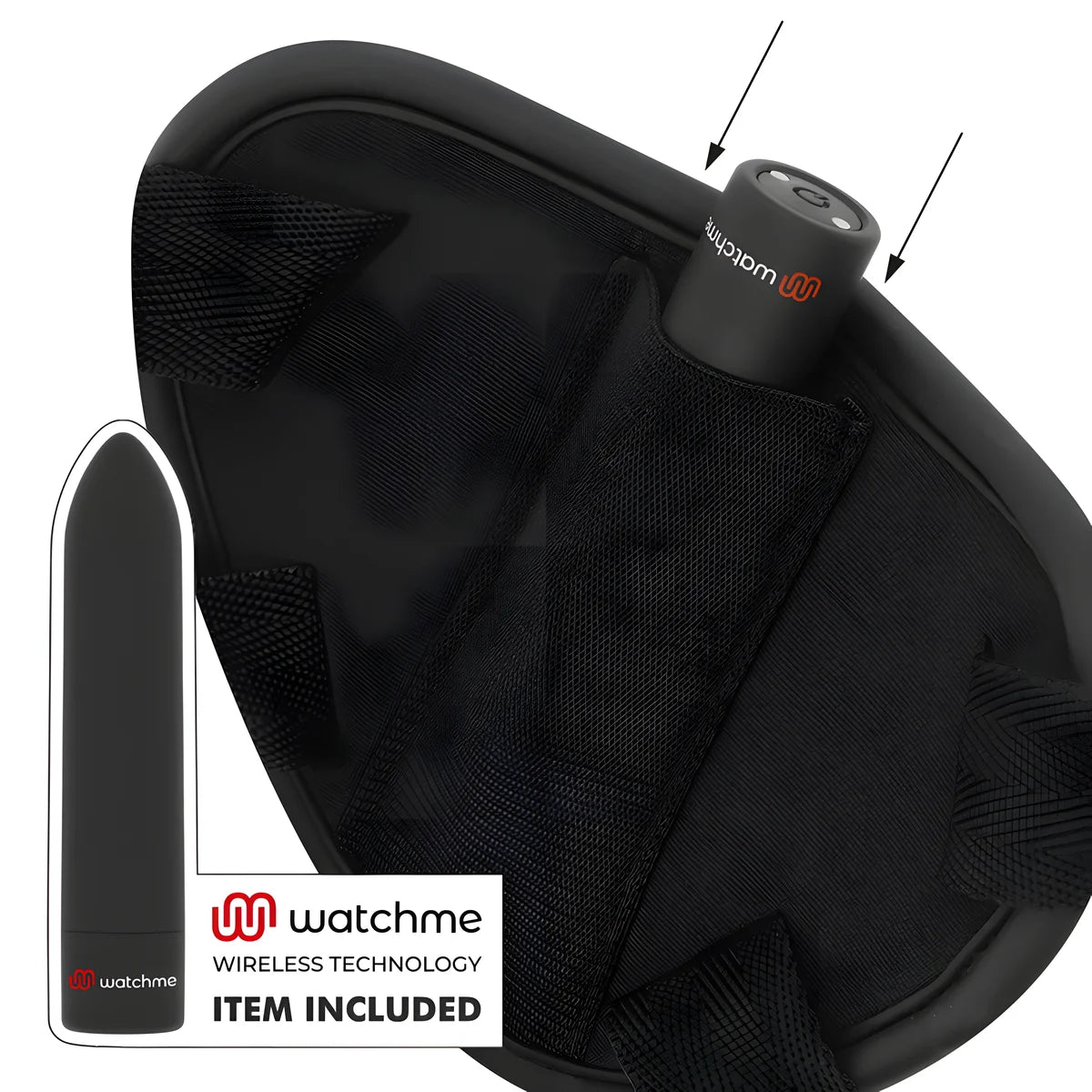 fetish submissive cyber strap harnais avec gode et telecommande bullet technologie watchme m