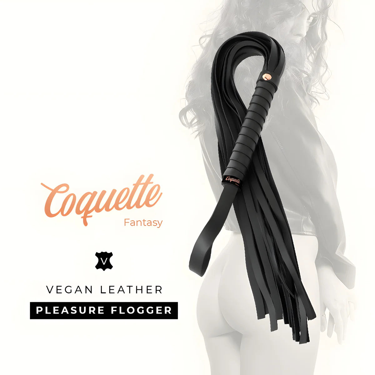 coquette chic desire fouet fantaisie en cuir vegan