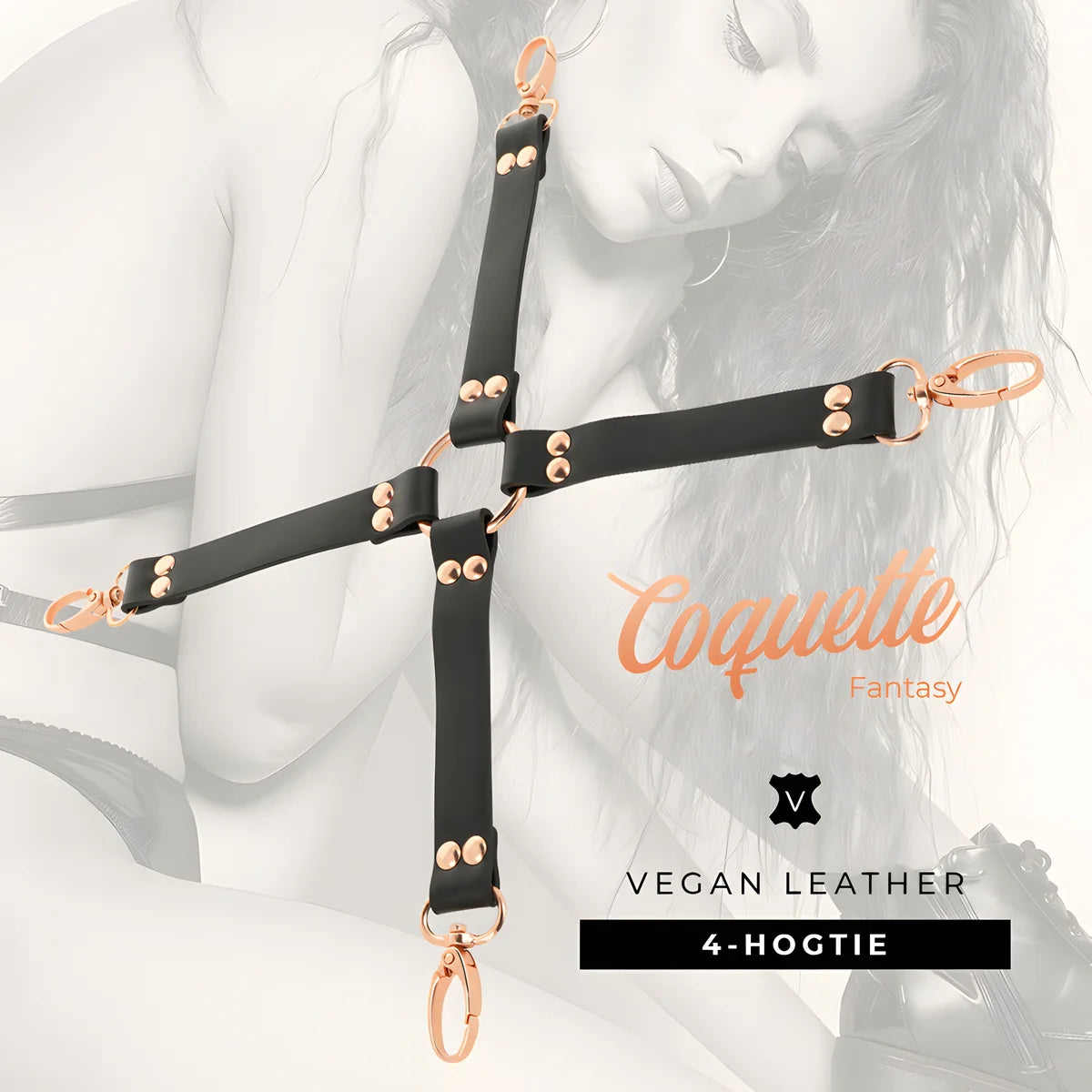 coquette chic desire cravate de porc fantaisie en cuir vegetal
