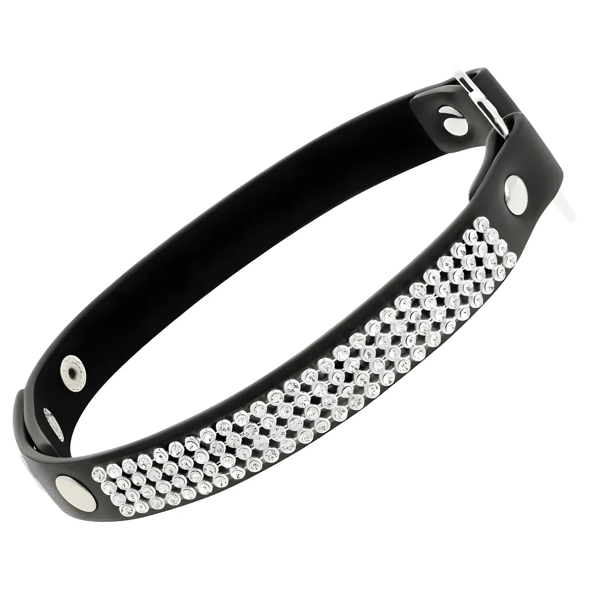 coquette chic desire ras de cou en cuir vegan avec coeur