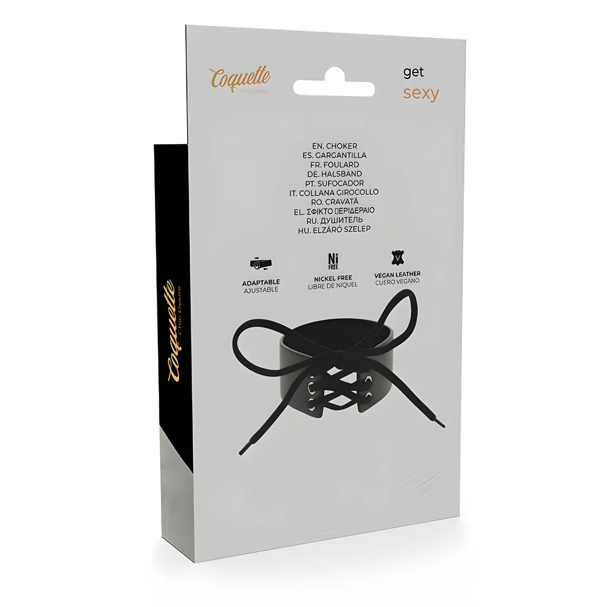 coquette chic desire ras de cou en cuir vegan