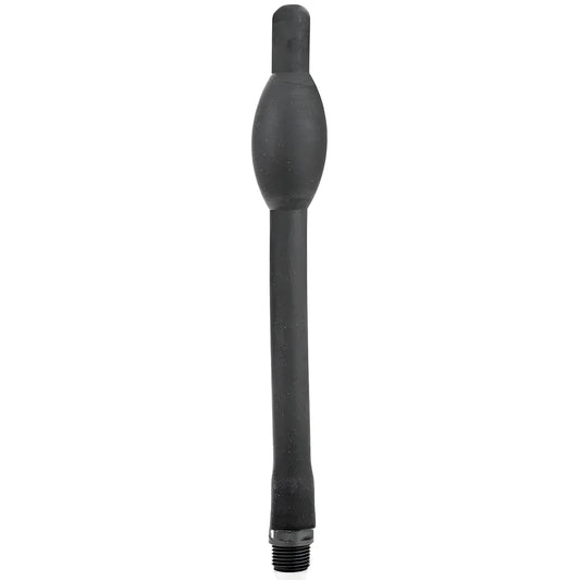 all black douche anal retractable silicone 27 cm