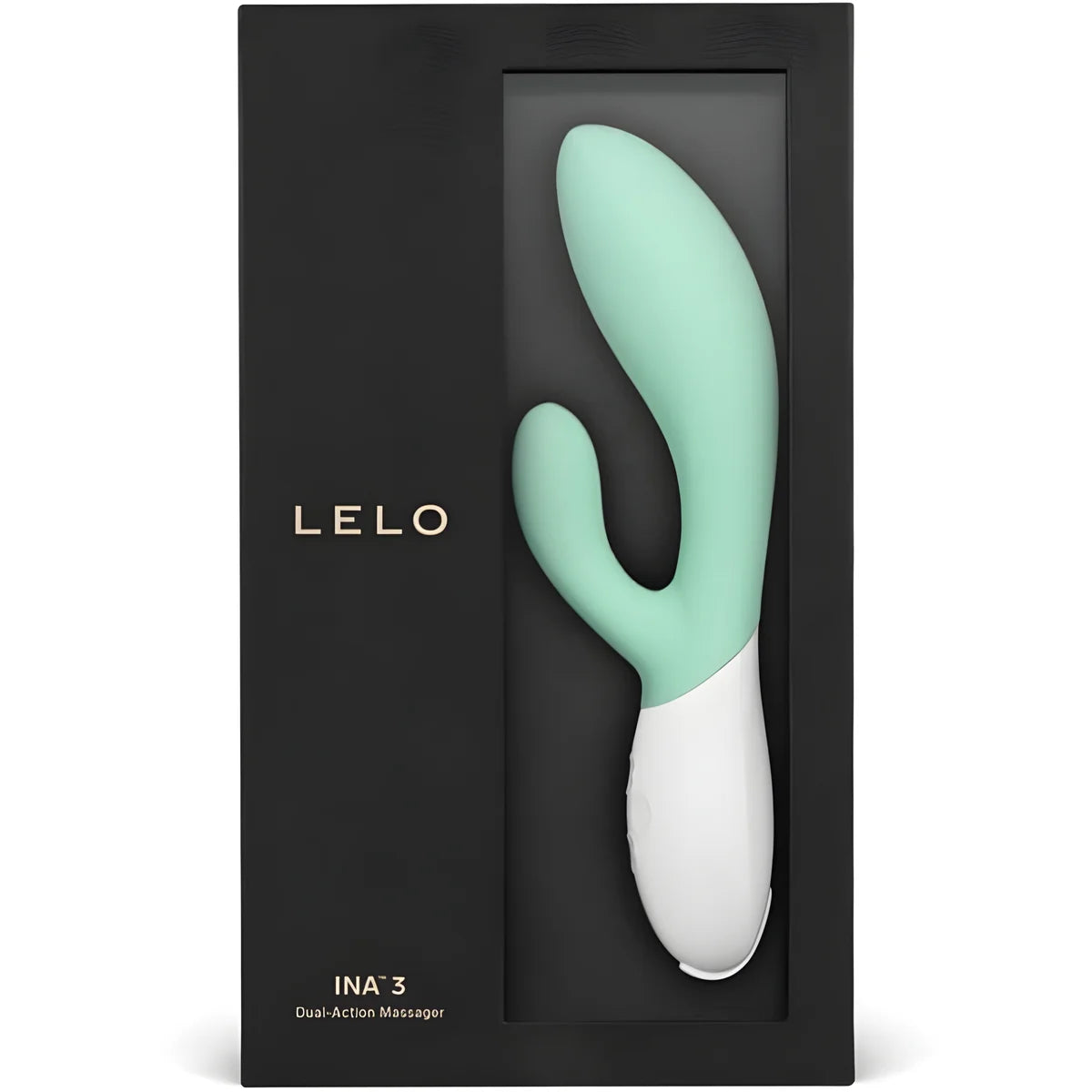 lelo ina 3 vibrateur vert lapin luxe aux algues