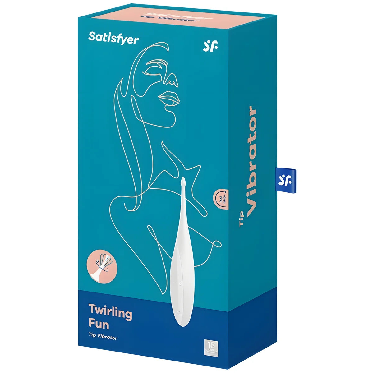 satisfyer vibrateur twirling fun tip blanc