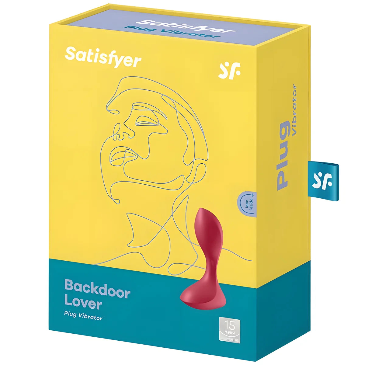 satisfyer bouchon vibrant backdoor lover rouge