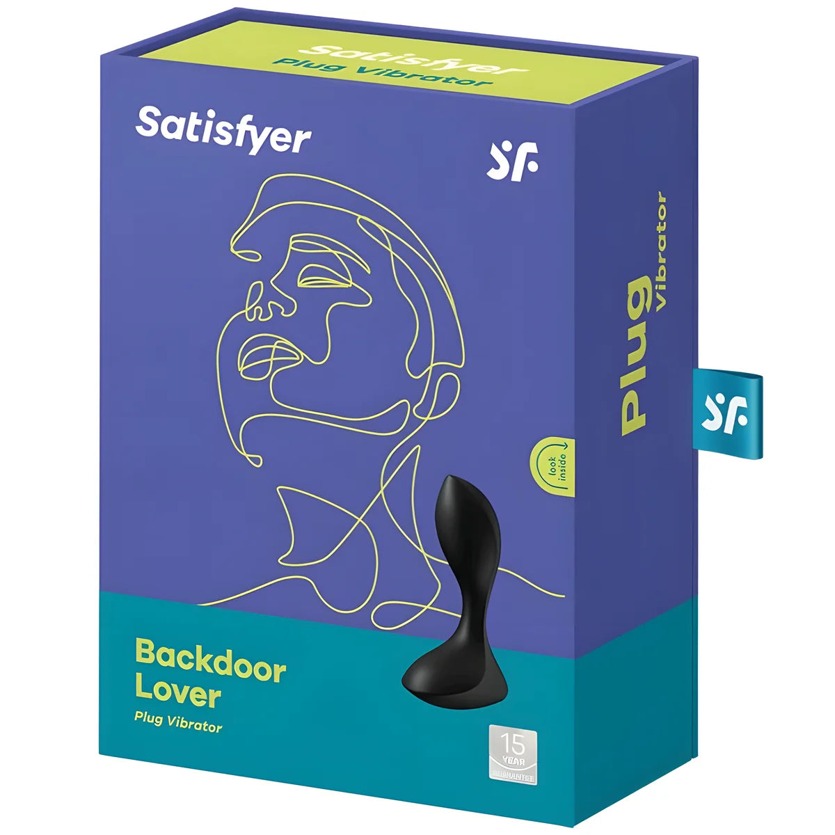satisfyer bouchon vibrant backdoor lover noir