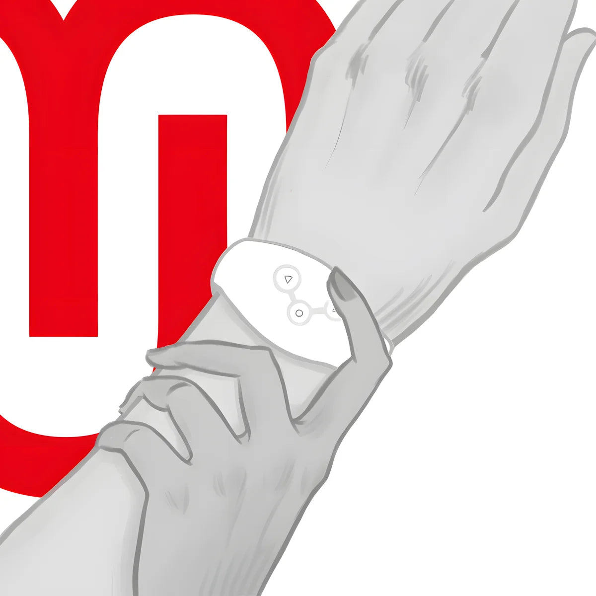 watchme montre a technologie sans fil blanche