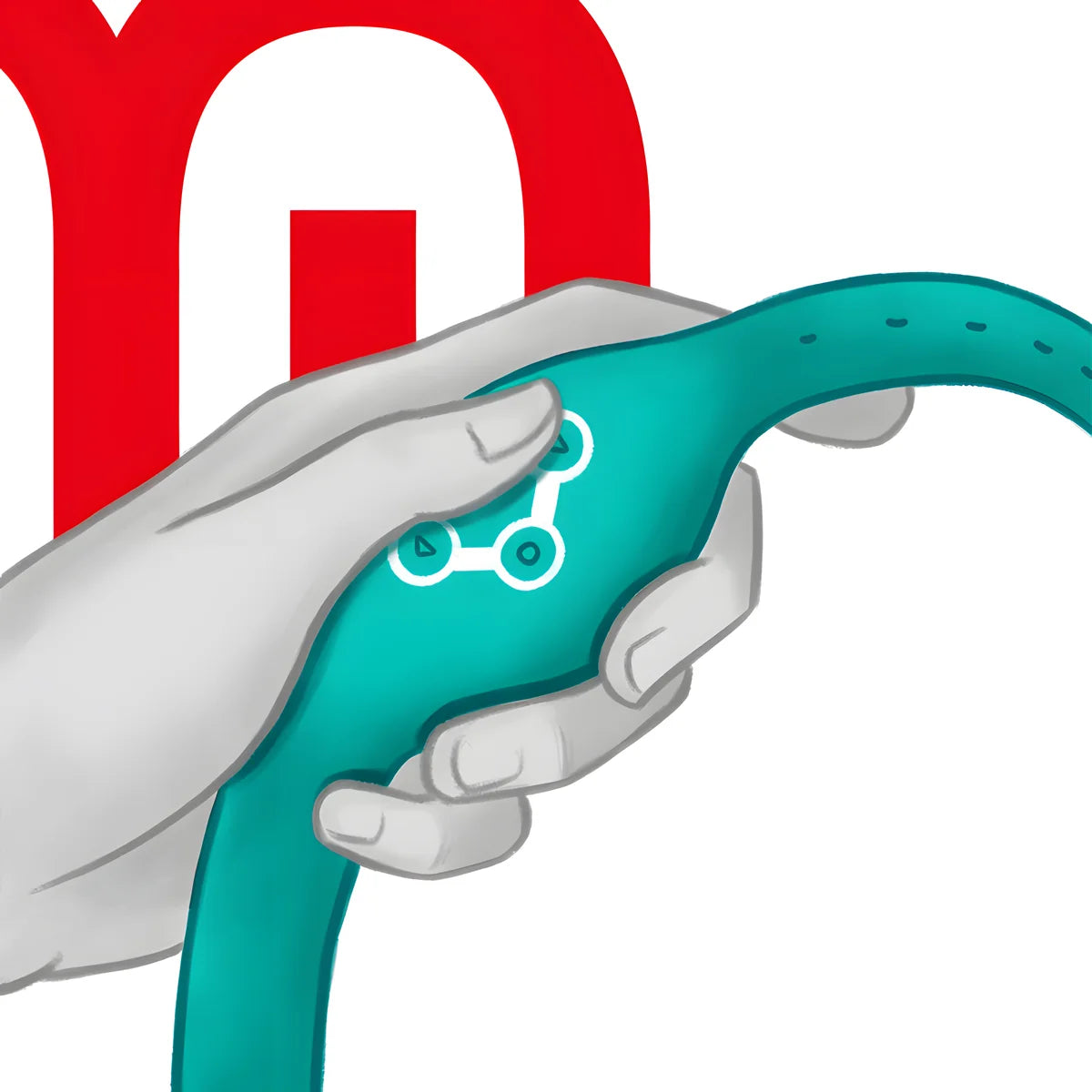 watchme montre a technologie sans fil bleu vert