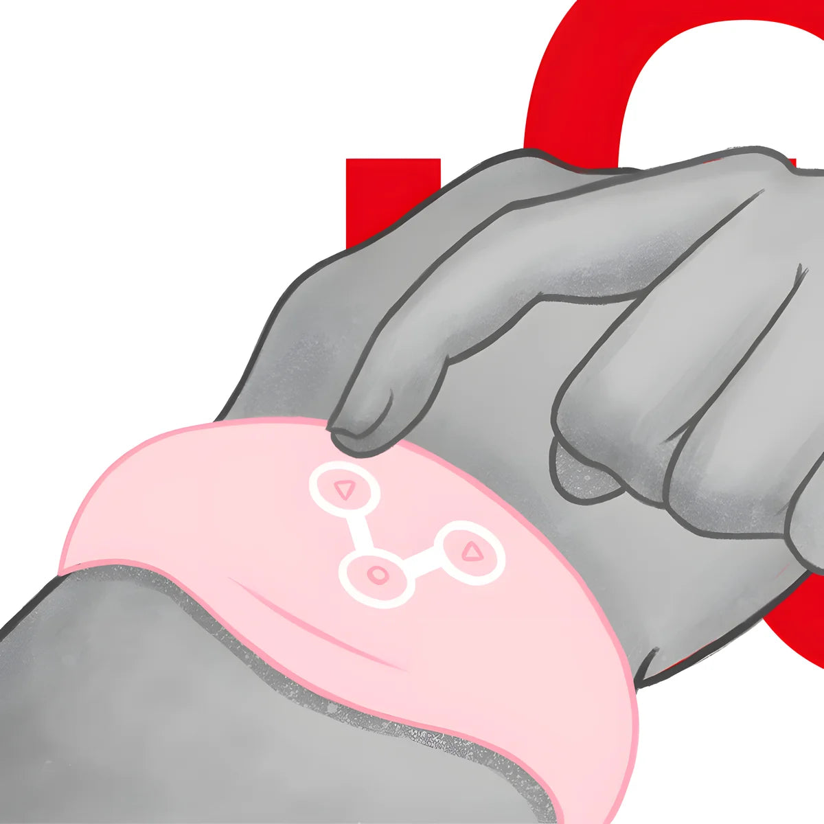 watchme montre a technologie sans fil rose tendre