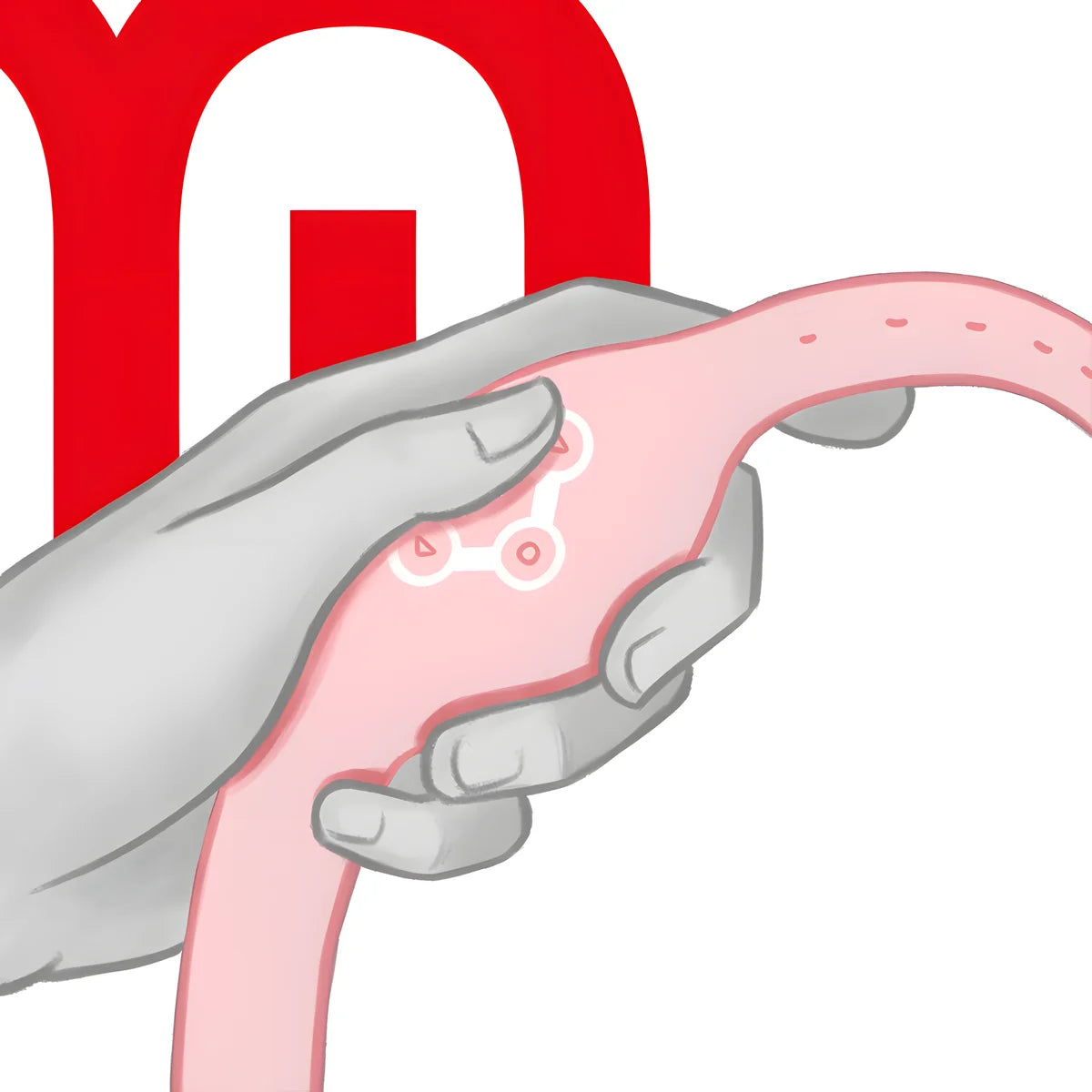 watchme montre a technologie sans fil rose tendre