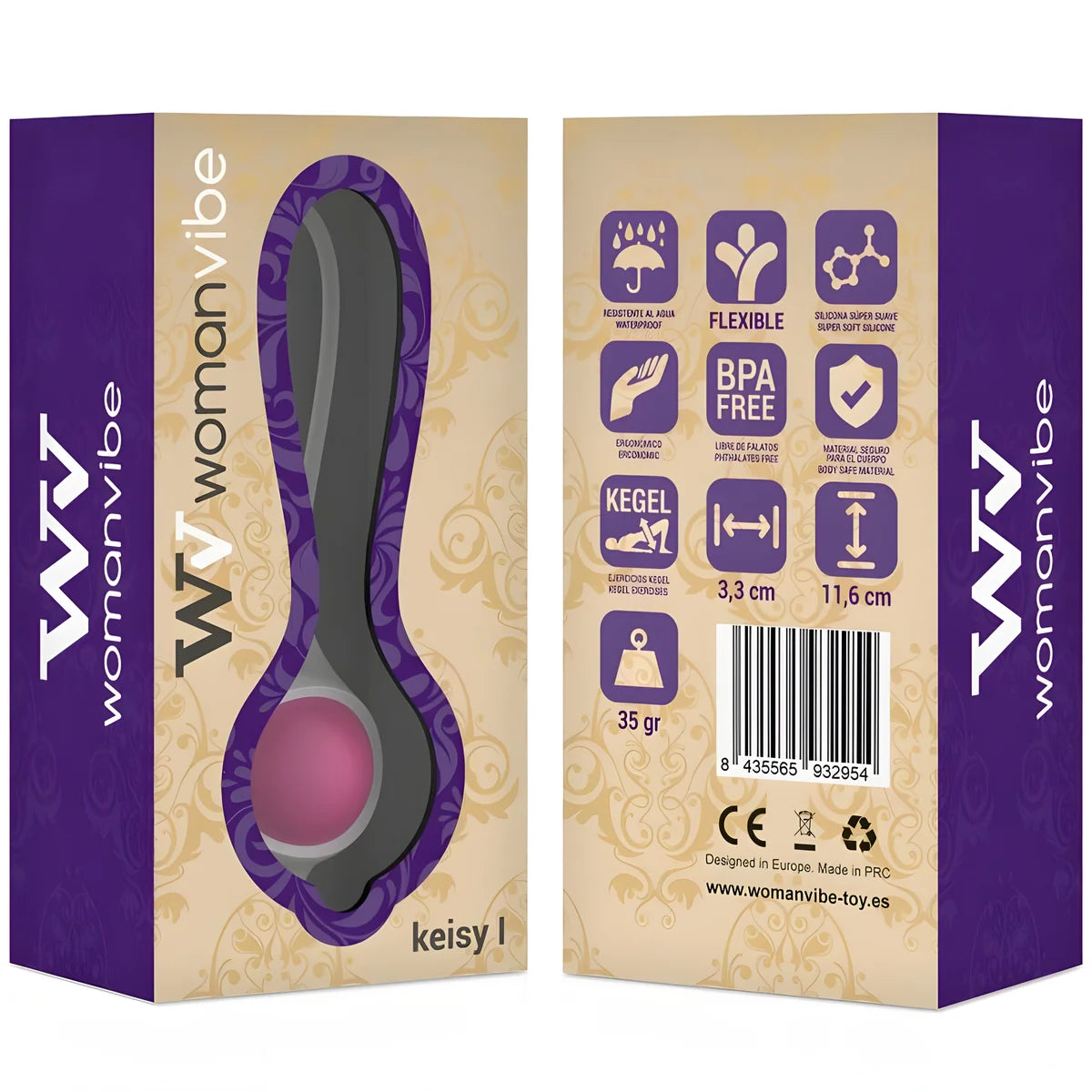 womanvibe keisy i ball geisha silicone rose