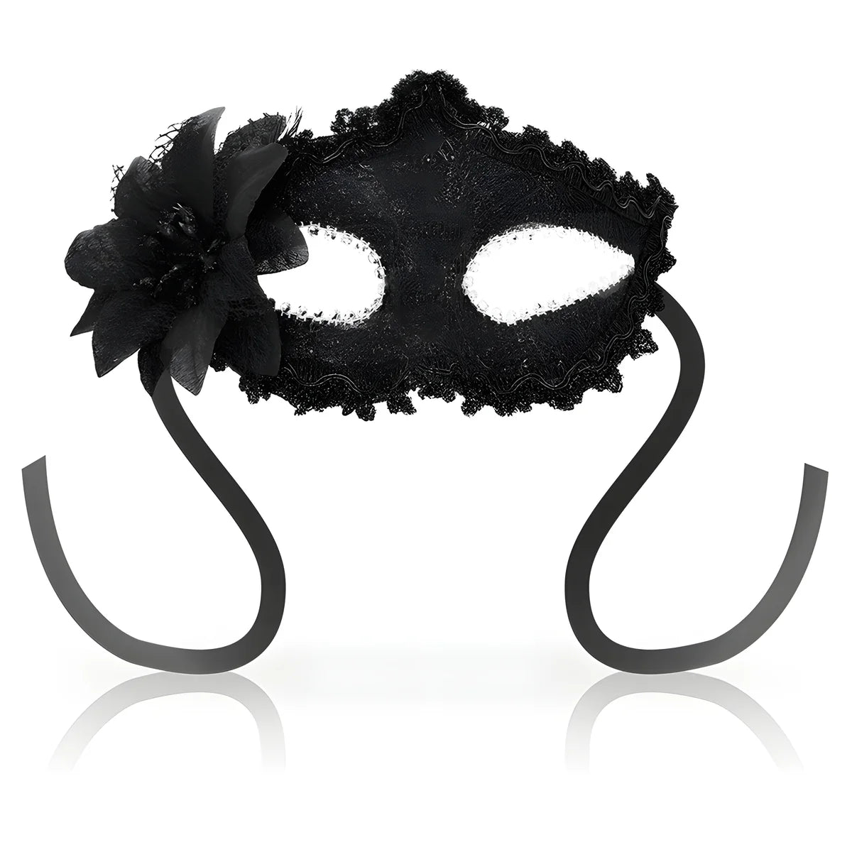 ohmama masques antizaz fleur cote style venitien noir