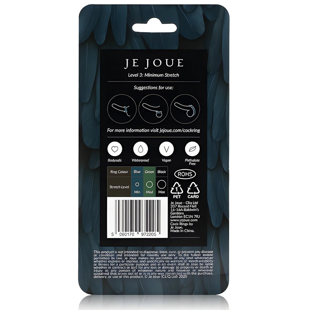 je joue bague silicone bleue strangulation minimum