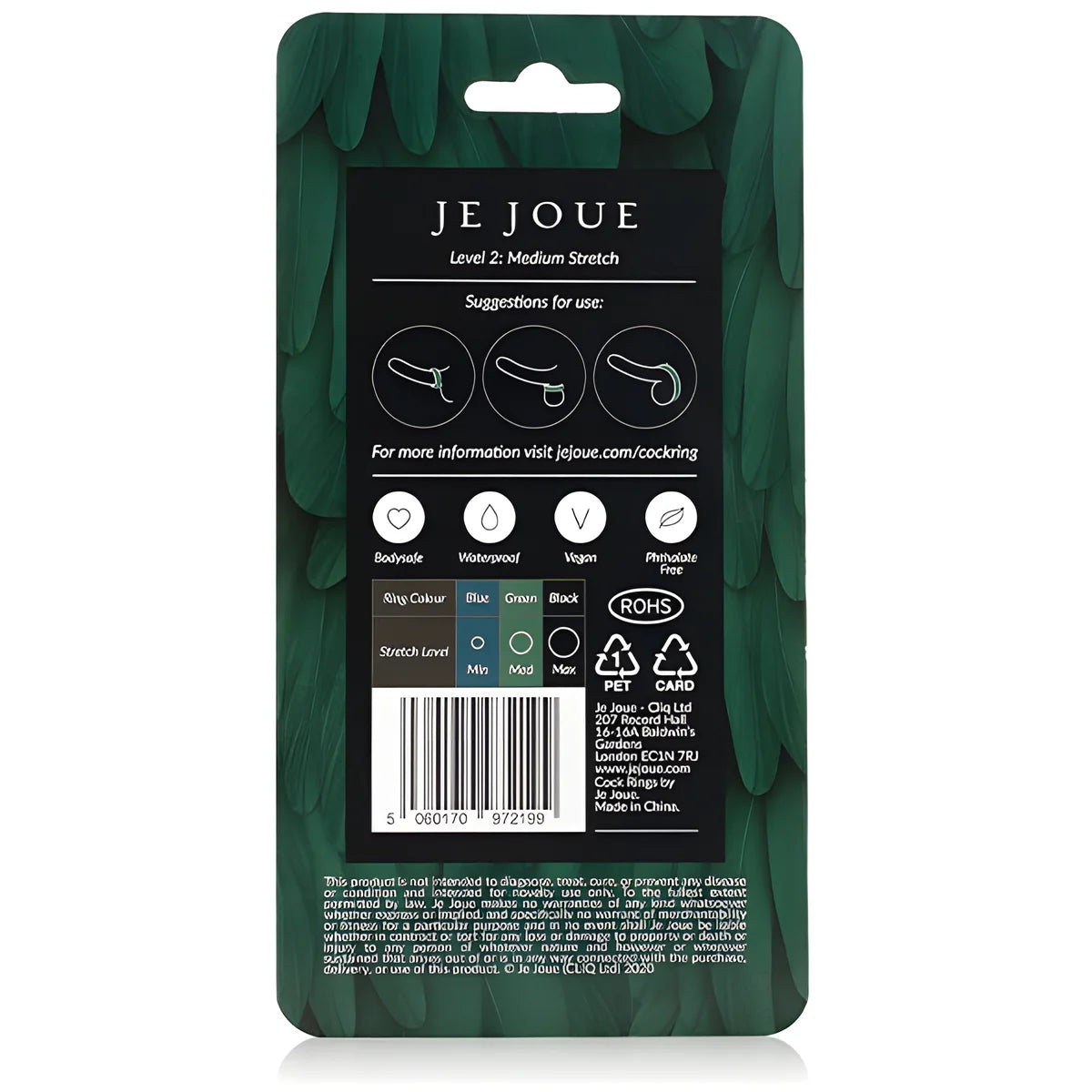 je joue bague silicone verte choke moyen