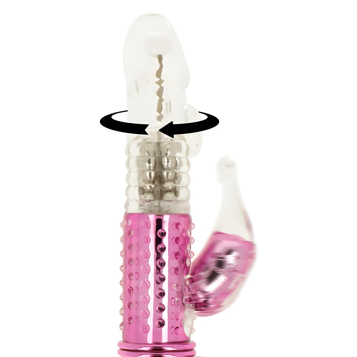 ohmama vibrateur avec fonction de rotation et stimulateur de clitoris