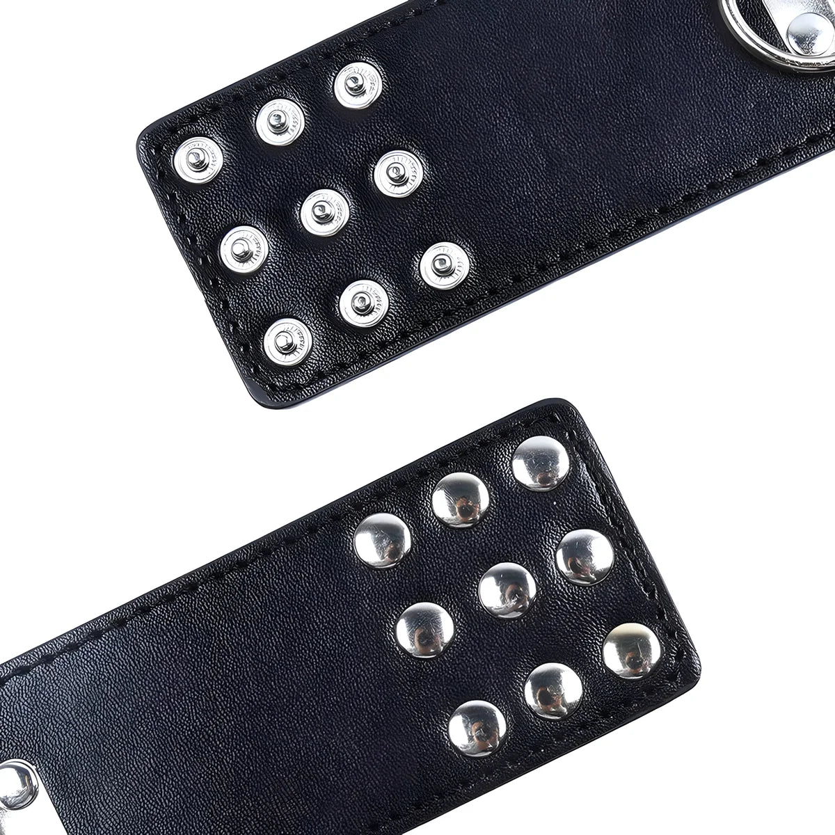 ohmama fetish retenues poignets snap fasten metal