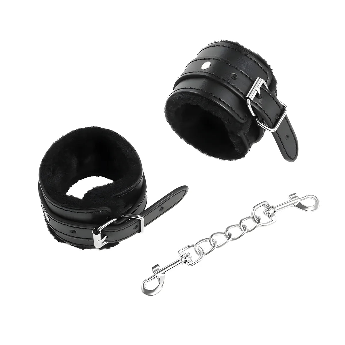 ohmama fetish premium retenues poignets doublees de fourrure