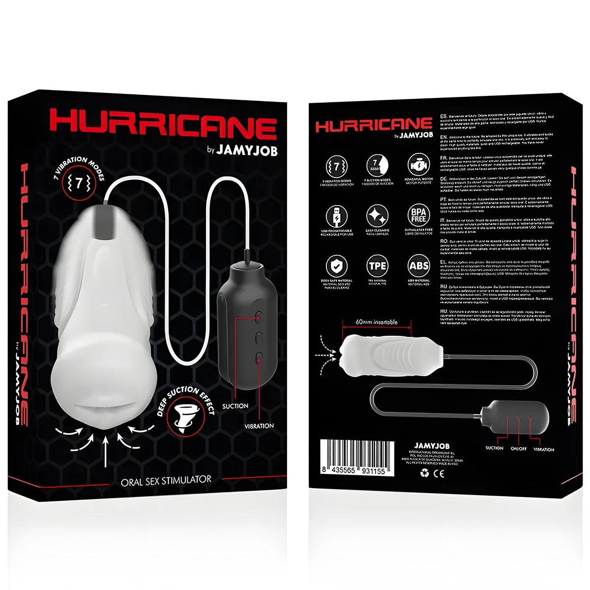 jamyjob stimulateur de sexe oral hurricane