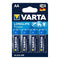 varta pile alcaline longlife power aa lr6 4 unite