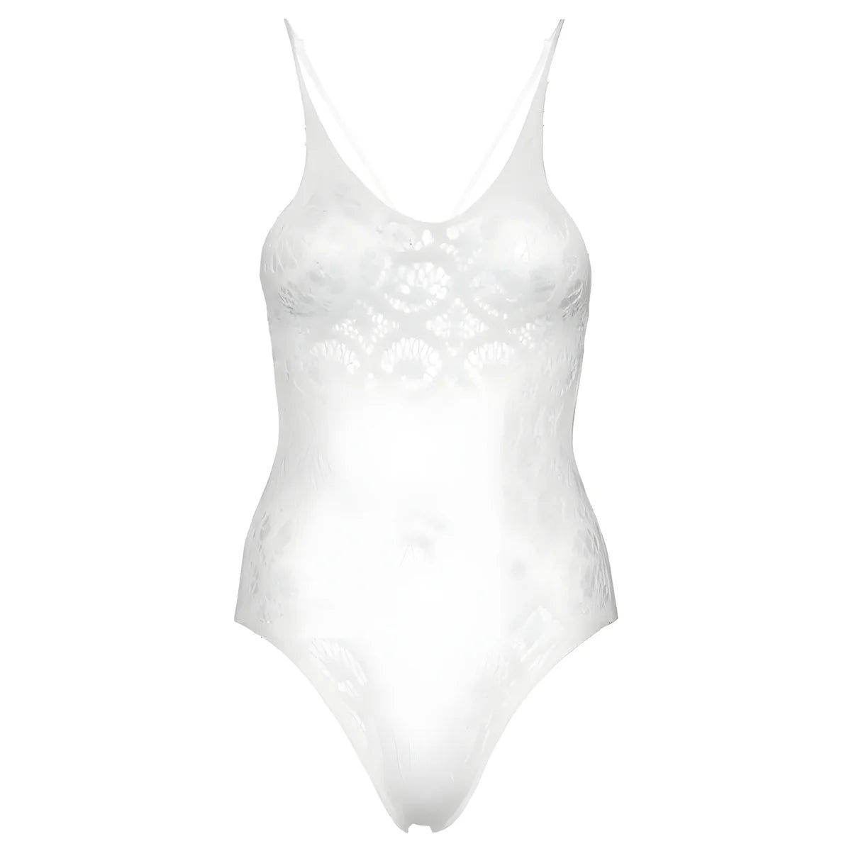 leg avenue teddy en dentelle sans coutures blanc