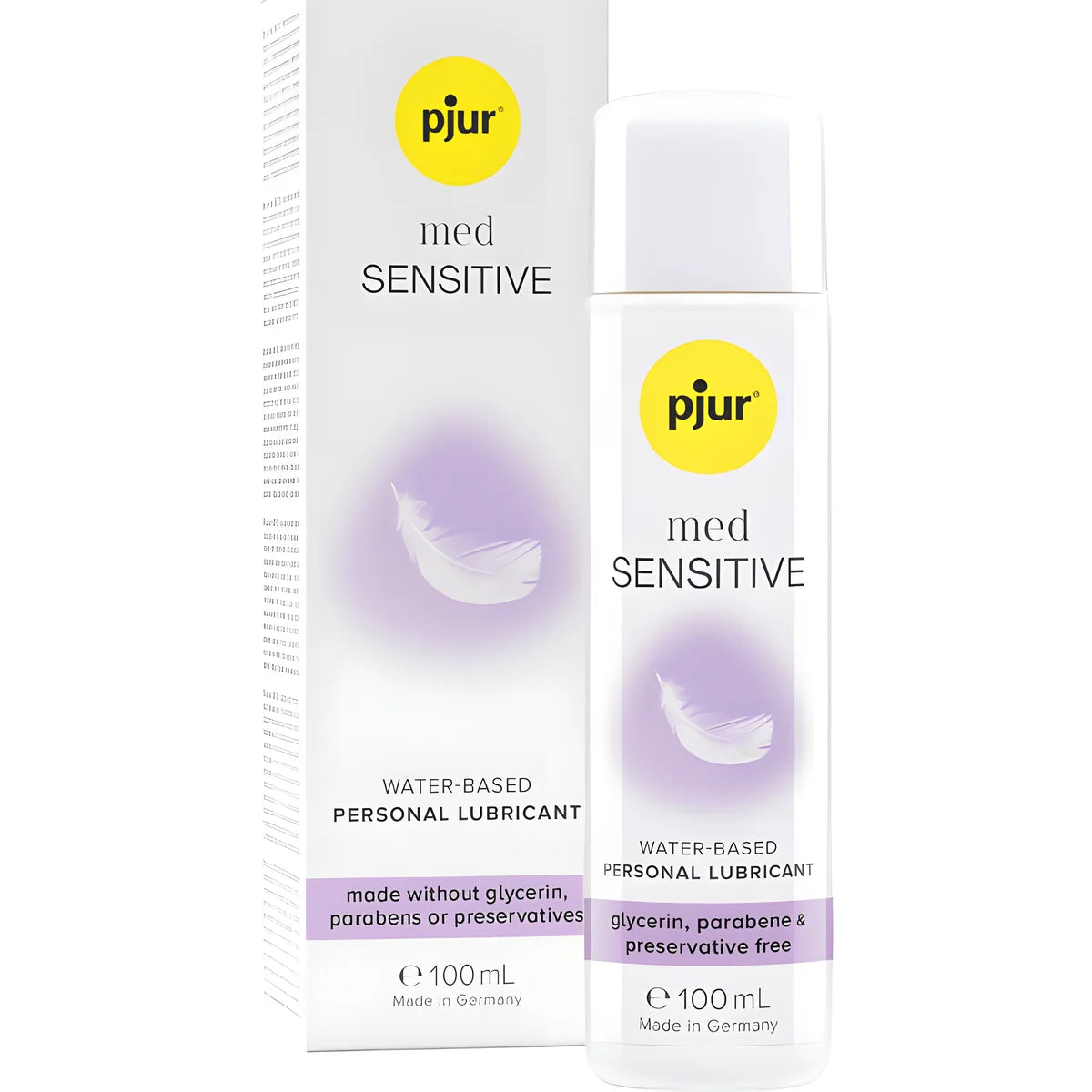pjur med lubrifiant base deau sensitive glide 100 ml