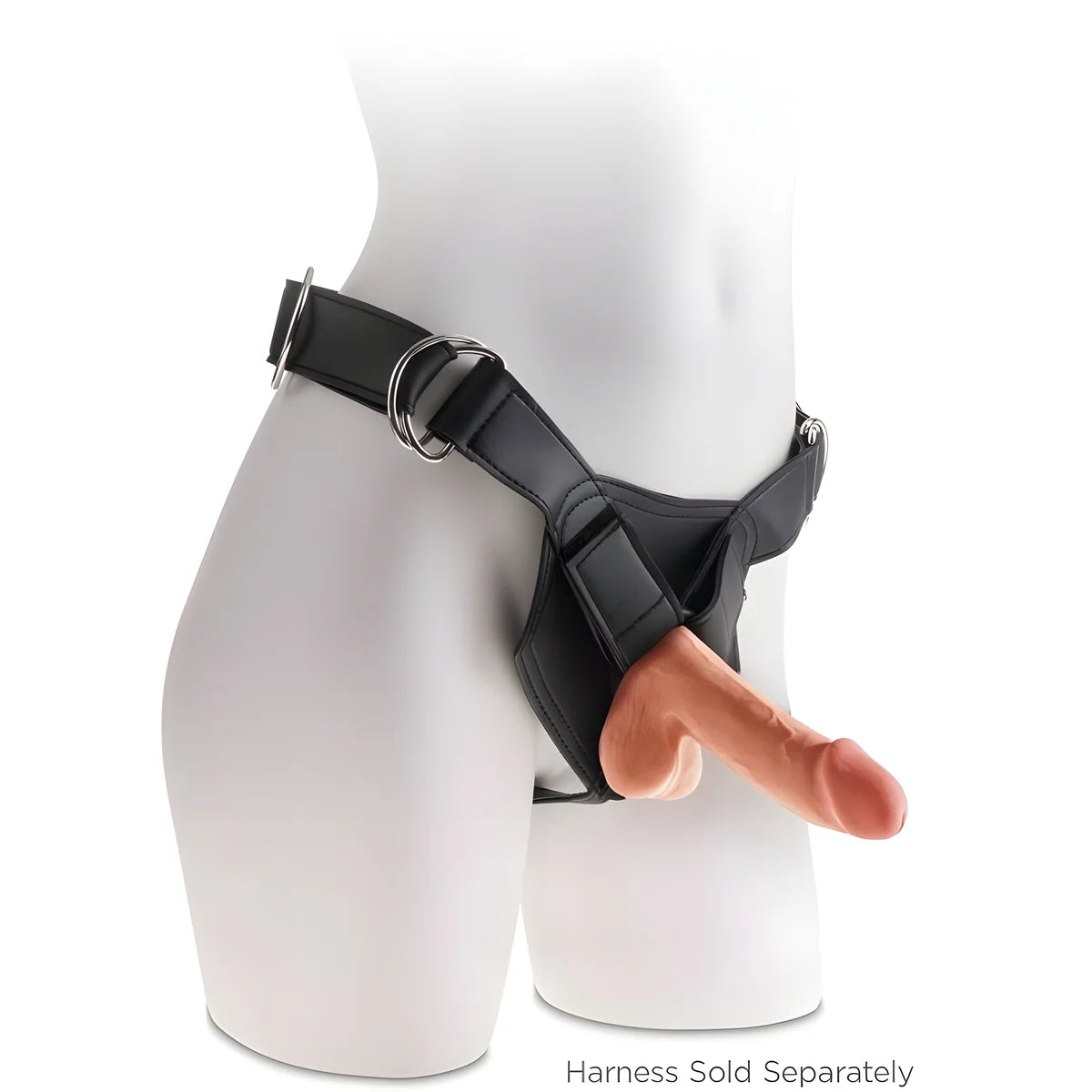 king cock plus gode 3d avec boules 17 cm