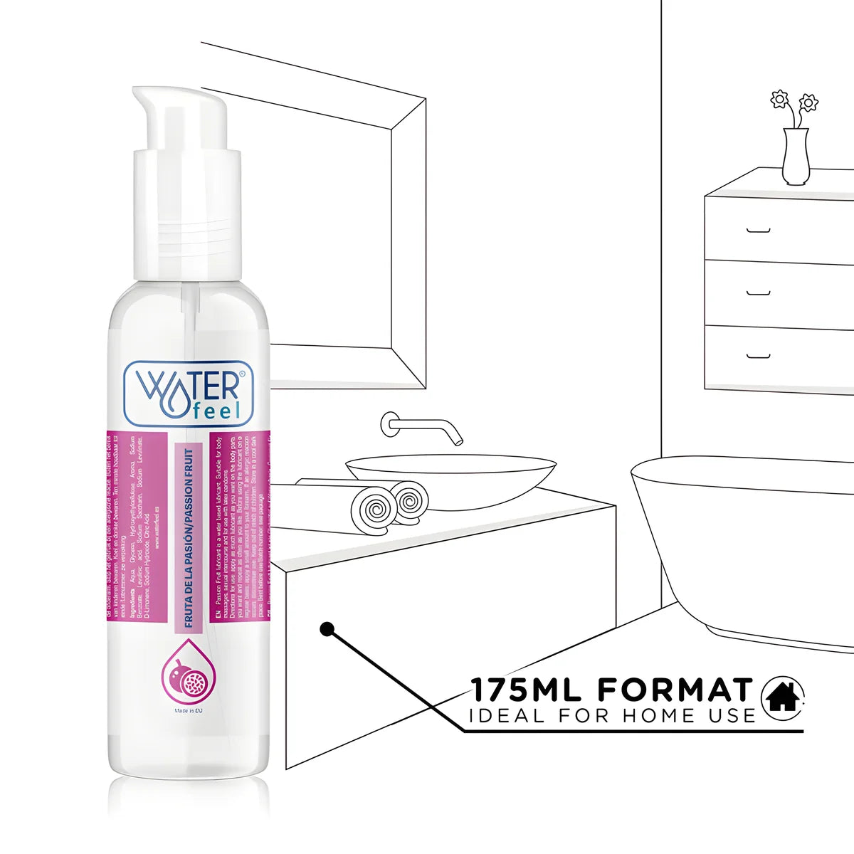 waterfeel lubrifiant a base deau aux fruits de la passion 175 ml