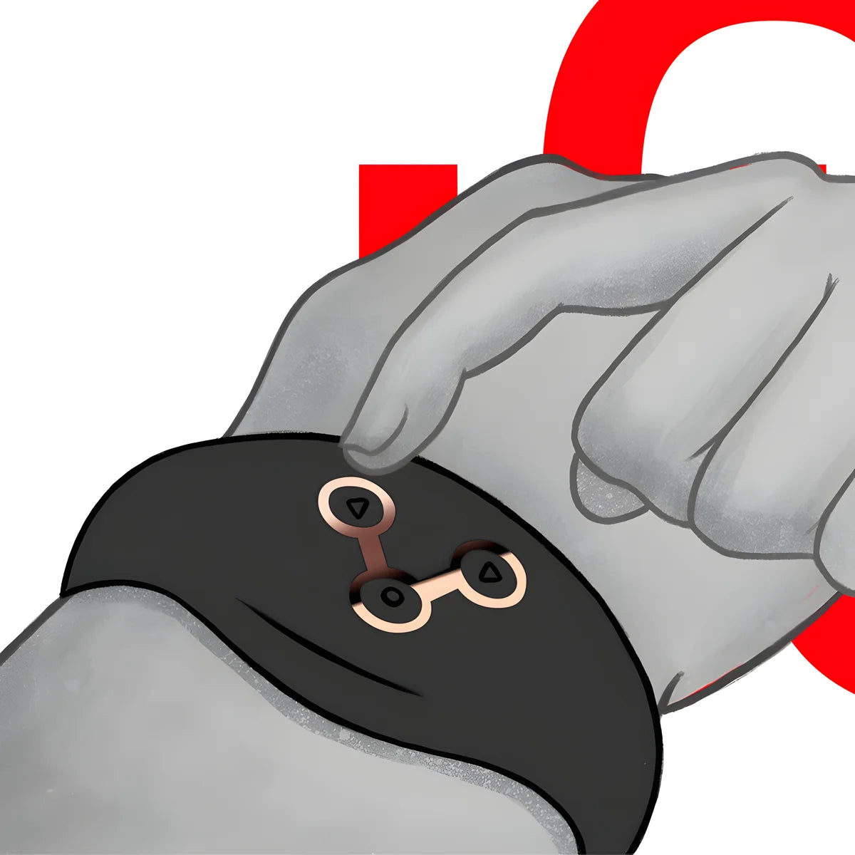 watchme montre a telecommande a technologie sans fil jet et cuivre