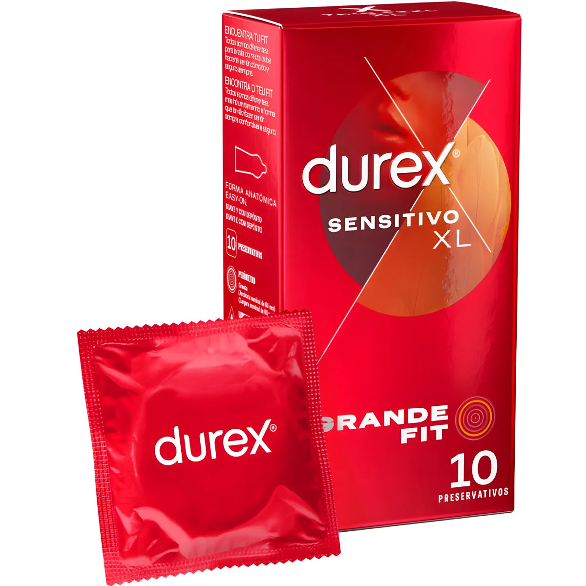 durex preservatifs sensibles xl 10 unites