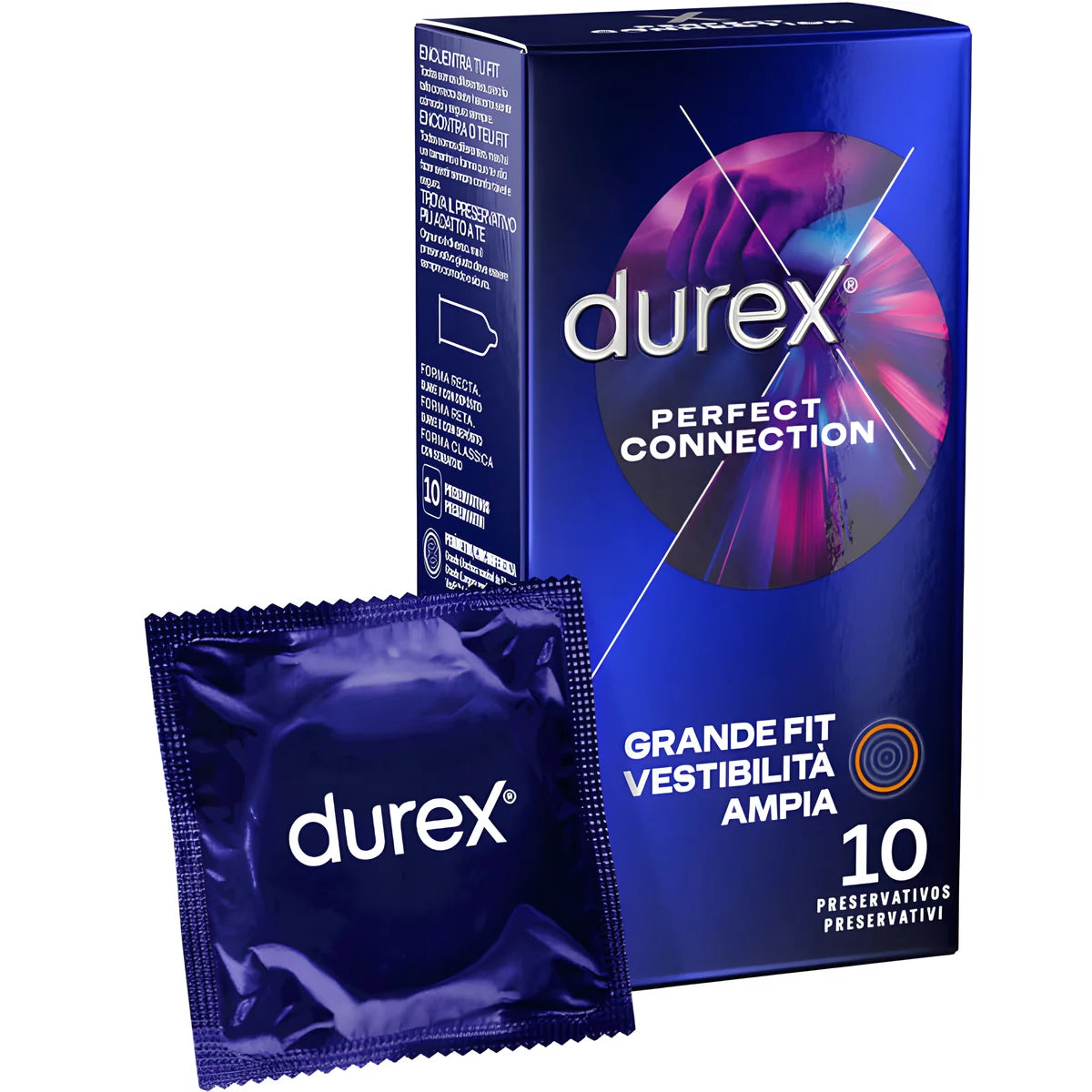 durex connexion parfaite silicone lubrification extra 10 unites