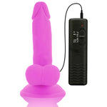 DIVERSIA - DILDO VIBRANT FLEXIBLE VIOLET 17 CM -O- 3.3 CM - Vignette | Adopt1toy