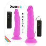 DIVERSIA - DILDO VIBRANT FLEXIBLE VIOLET 21 CM -O- 4.9 CM - Vignette | Adopt1toy