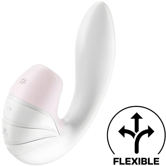 satisfyer supernova air pulse stimulateur et vibration blanc