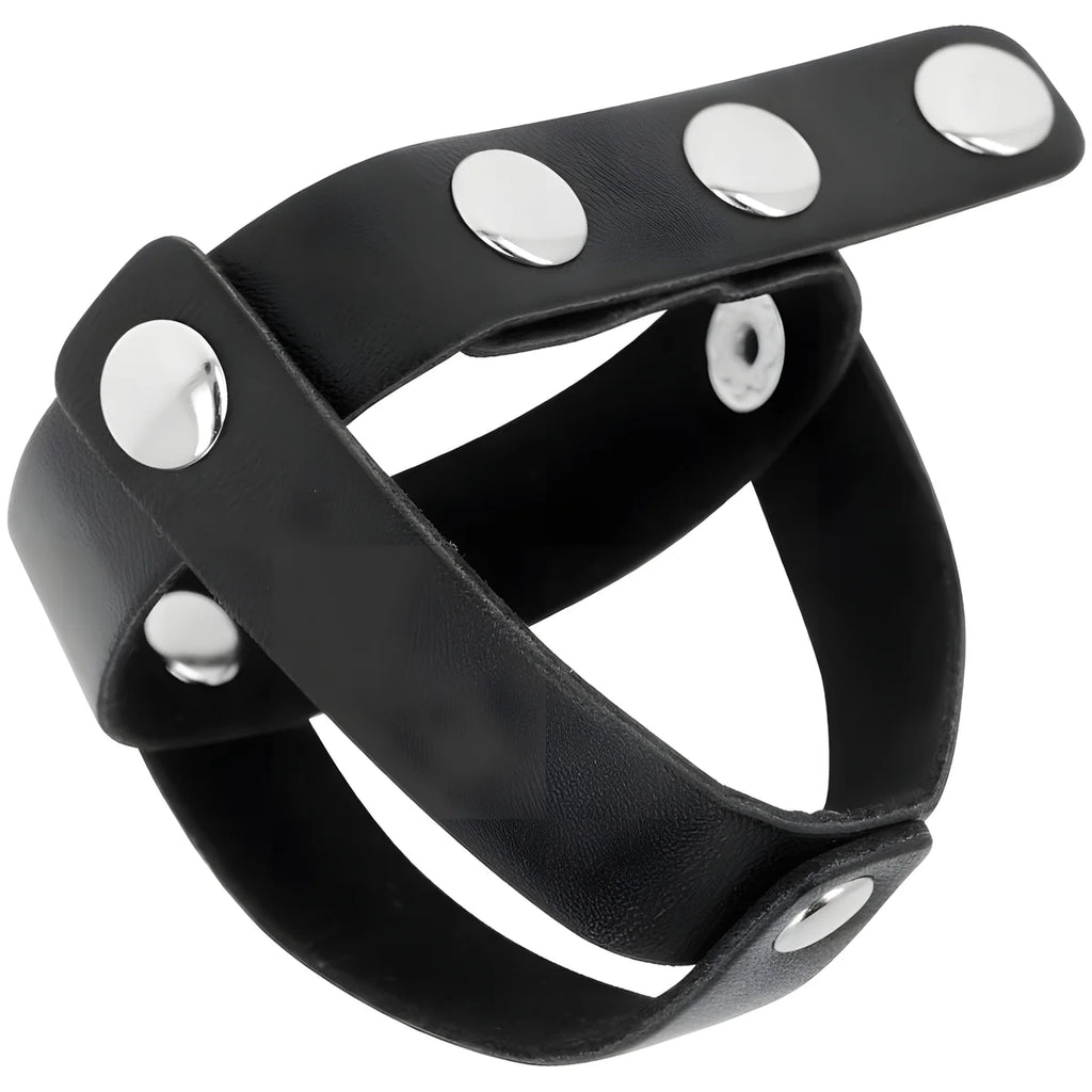 cage a balles en cuir ohmama fetish